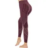 Leggings en maille pour femmes, pantalon de Yoga, Capri Non transparent, taille haute, confortable, doux et ajusté, 85604928907697