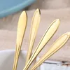 10pic/set Cute Stainless Steel Flower Teaspoon Dessert Coffee Spoon Golden Sakura Rose tools