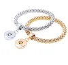 Bracelets Mode Enfants Filles 15Cm Longueur Perles D'argile Multicolores Noosa Morceaux Métal Gingembre 18Mm Bouton Pression Bracelet À Breloques Bijoux Kkuez Zyqmi