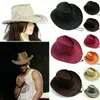 Cloches Moda Mulheres Homens Chapéu de Cowboy Wild Western Fantasia Senhora Senhora Desgaste Sombrero Hombre Jazz Caps Chapéus