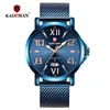 Montres-bracelets Kademan Luxe Mode Hommes Montres En Acier Inoxydable Bande De Maille Étanche Date Affichage Hommes Affaires Casual Analog Quartz Horloge