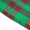 5 Couleurs En Gros Plaid Chiens Bandana Chien Vêtements Coton De Noël Classique Triangle Écharpe Glands Style Vacances pour Doggy Chats Chiot Belle Animaux Foulards A139