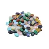 13 * 18mm Flat Back Assorted Loose Stone Ovala Cab Cabochons Pärlor för Smycken Göra Healing Crystal Wholesale