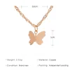 Pendentif colliers papillon collier clavicule chaîne pour femmes longs pendentifs or argent couleur insecte métal breloque bijoux goutte