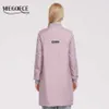 Miegofce lente vrouwen jas knielengte sport reversible dameskleding gewatteerde jas hoge kwaliteit parka vrouwen jas 210819