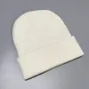 Knitted Beanie Winter Wool Skull Caps 4 Pure Colors With Tag Unsex Designer Knitting Hats Wholesale