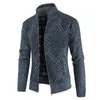 AIOPESON Autumn Winter Jacket Men Coats Solid Slim Fit Thick Fleece Casual Stand Collar Zip 210811