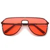 Bezszrame metalowe okulary przeciwsłoneczne Modne okulary przeciwsłoneczne duże ramy Ochrona UV Goggle Eyewear 6 Colors3893271