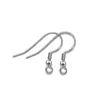 200pcs (100pair)Stainless Steel Earring Hooks, Wires French Coil and Ball Style Nickel-Free Ear for Jewelry Making,Colors Silver
