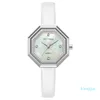 Montre-bracelet Mini Focus Mode Montre Femme Exquise Shell Inlaid de diamant Frittillaria Littéral Esép'ese Ceinture étanche 0304L