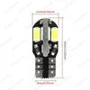 Ampoules de voiture blanches T10 W5W 5630 8SMD Canbus sans erreur, lampes de dégagement 168 194 2825, lampes de lecture de plaque d'immatriculation 12V, 50 pièces/lot