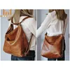 Newly Women Convertible Leather Backpack Shoulder Bag Crossbody Purse Diaper Bag Hobo Bag