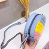 Lyxig designer crossbody väskor mode kvinnor regnbåge axelväska toppkvalitet läder handväska konstverk skolväska handväska plånbok mynthållare