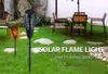 Luce solare a fiamma bianca calda da 5 W LED impermeabile per lampada da giardino esterna da parete per prato