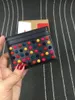 women men Genuine Leather Credit Holder Wallet Classic Rivet Designer ID Card Case Coin Purse Arrivals Fashion Slim Pocket Bag