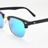 Von Luxus-Designer-Sonnenbrillen inspirierte klassische Halbrahmen-Horn-Halbrand-Mode-Sonnenbrillen für Herren und Damen, polarisierte Retro-Brillen9P5X