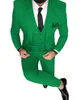 Мужские костюмы Slim Fit Counce Support 3 шт. Деловые женихи Серого Зеленого Шампанского Отворота смокинг для Формальной свадьбы (Blazer + Blazer + Blazer + Blazer + Blaze