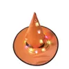 Chapeau d'Halloween Disposition de la scène du chapeau de sorcière Chapeaux de guirlande lumineuse à LED Articles de fête