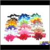 Gros Mixte Bébé Filles Bowknots Bandeaux Enfants Lapin Élastique Couleur Pure Inafant Bandeaux Enfants Gbwtg Bu472