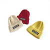 M348 New Autumn Winter Men's Womens Knitted Hat Letters Skull Beanies Caps Candy Color Lady Warm Hats