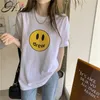 H.Sa Kobiety Lato Koszulki Krótki Rękaw Harajuku White Tee Topy Kobiet Niedźwiedź Tshirt Funny Cartoon T-shirt Cute Anime Top 210417