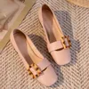 크기 35-41 Womens Shoes 실제 가죽 슬립 온 디자이너 레저 Espadrilles 소프트 모카신 발레 플랫 Shoesdress