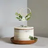 Outros Festes Festes Fontes Dia dos Namorados Criativo Love De Madeira Flor Cheio Toppers Gardenia Wedding Baking Decor