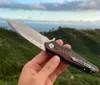 1Pcs High End LC29N Flipper Folding Knife D2 Satin Drop Point Blade CNC G10 Handle Ball Bearing Fast Open Knives