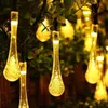 30 lampor sträng ljus trädgård utomhus soldriven uteplats gård landskapslampa vattentät - varmt