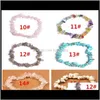 Braccialetti con ciondoli Gioielli Drop Delivery 2021 15 colori Natural Healing Crystal Sodalite Chip 18Cm Stretch Misto Gemstone Chakra Moda Uomo Wome