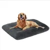 Cama Cama Longo Plush Calmante Pet Cama Canelnels Confortável Fala Faux Tapete de Caixa Lavável com Backing Anti-Slip para Jumbo Grande Cães Médios Dormir Tapetes