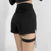 WOMENGAGA Spring Summer Women's Black Slim High Waist Fashion Hip Sexy Casual Shorts Korea Girl Female 278Z 210603