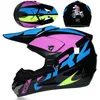 Casques de moto envoyer 3 pièces cadeau casque enfants tout-terrain vélo descente AM DH Cross Capacete Motocross CascoMotorcycle