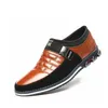 Schuhe klassische Männer Farbe schwarzes Leder weiß blau braun orange design trend caos sneakers Größe 65 s