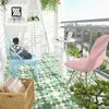 Retro green tiles 200mm kitchen bathroom wall vitrolite living room balcony garden bed and Breakfast non slip floor background ship-and-galley tile