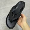 Mens leather Flip Flop Designer Slippers Summer Vintage Flat Slides ostrich leather Sandal Fashion Luxury Shoes retro style casual sandals