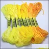Yarn Clothing Fabric Apparel 200/100/50 Similar Dmc Cross Stitch Cotton Embroidery Thread Floss Sewing Skeins Craft 447 Colors Available Dro