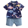 Baywell Summer Baby Boys T-shirt à manches courtes et pantalons 2pcs Ensembles de vêtements Vêtements pour enfants X0802