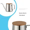 Coffee Pot Stainless Steel Gooseneck Kettle Teapot Induction Cooker Maker Espresso Percolator Barista 210423