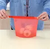 Yeniden kullanılabilir silikon gıda dağıtıcılar koruma torbası vakum sızdırmazlık makinesi torbaları buzdolabı gıda saklama kabı donma ısıtma mutfak gıda için
