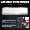 Universal Car Interior Rearview Mirror Decor Charm Crystal Bling Diamond Ornament Rear View Mirror Cover Women Auto Accessories PQY-WSS08