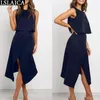 Fashion two piece set solid color tops&skirt high waist elegant women outfits office casual streetwear 2 210515