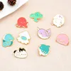 Cartoon Octopus marine animal enamel alloy Brooch student lovely seahorse turtle backpack cowboy Badge