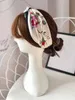 Ontwerper Zijden Kruisgeknoopte Vrouwen Hoofdbanden Rose Meisjes Bloemen Haarbanden Sjaal Haren Accessoires Geschenken Hoofddoeken7652705