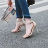 Meotina Женская обувь Сандалии на очень высоком каблуке с ремешком на щиколотке Обувь на шпильке с пряжкой Летние сандалии Женские черные бежевые размеры 210608