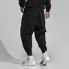 Sonbahar Kış Moda Erkekler Kot Gevşek Fit Büyük Cep Rahat Kalın Sıcak Kargo Pantolon Hip Hop Joggers Artı Veet Geniş Bacak Pantolon