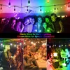 Waterproof Heavy Duty Outdoor RGB LED String lights Connectable Festoon for Party Garden Christmas Holiday Garland Cafe 211104