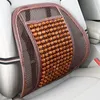 Seat Cushions Car Wooden Bead Lumbar Support Summer Breathable Massage Cushion Office Wholesale