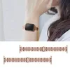 Trzy koraliki Pasek ze stali nierdzewnej do zespołu Apple Watch 44mm 40mm 38mm 42mm Metalowa bransoletka na rękę Iwatch Series 6 5 4 3 SE Watchband Smart Akcesoria