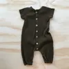 BEL * OW BABY ZOMER ROMPERS Hoge kwaliteit Modal Geribbelde Jumpsuits Infant Onesie 210619
